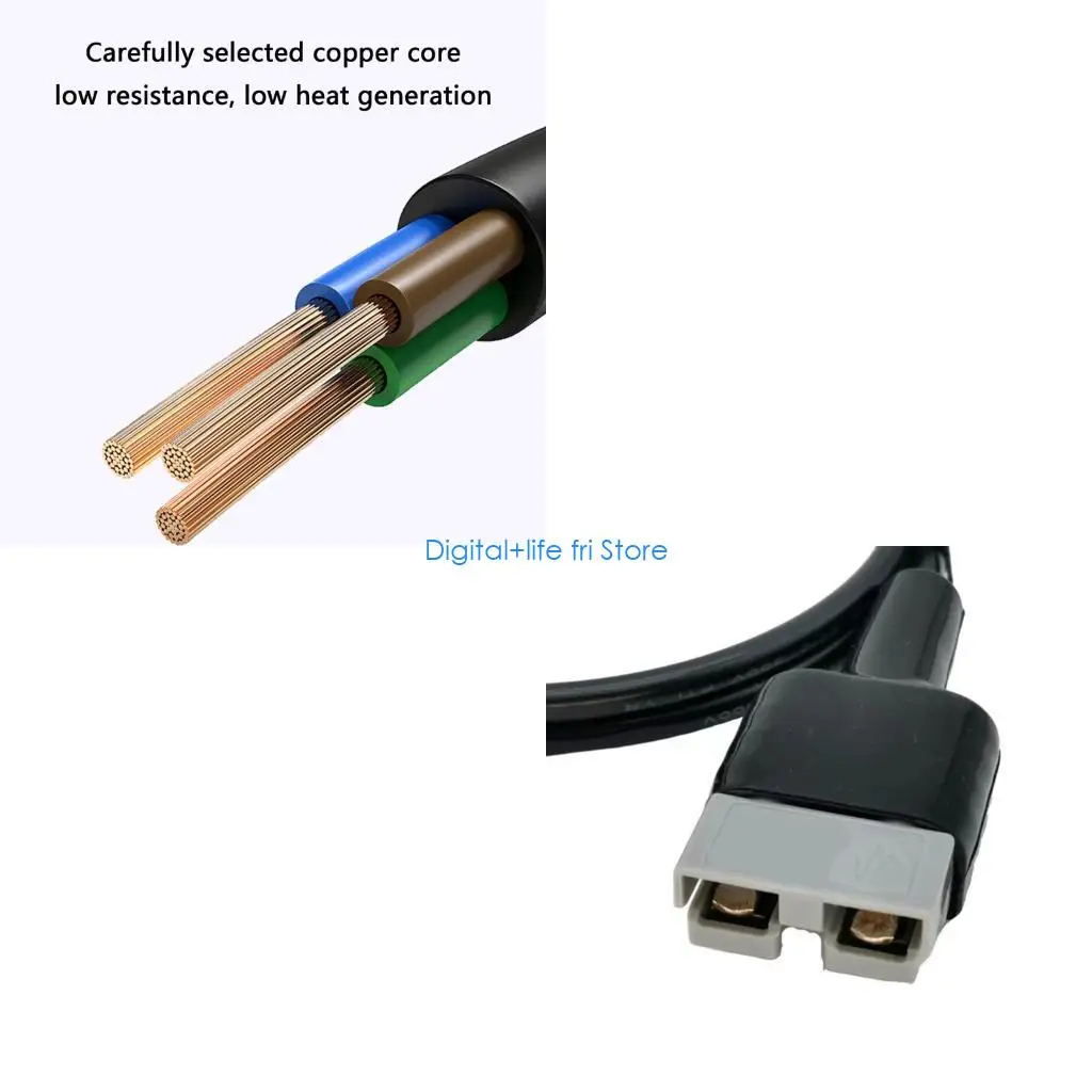 E06D Industrial Strength 50A to XT60 Charging Cable Weatherproof Design For Outdoor Hobbies