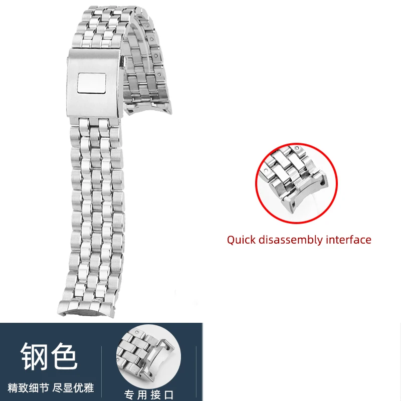 20 mm roestvrijstalen band voor IWC-armband stalen band 40 mm pilot Mark 20 IW 328204   IW 328202   horlogeketting met snelsluiting