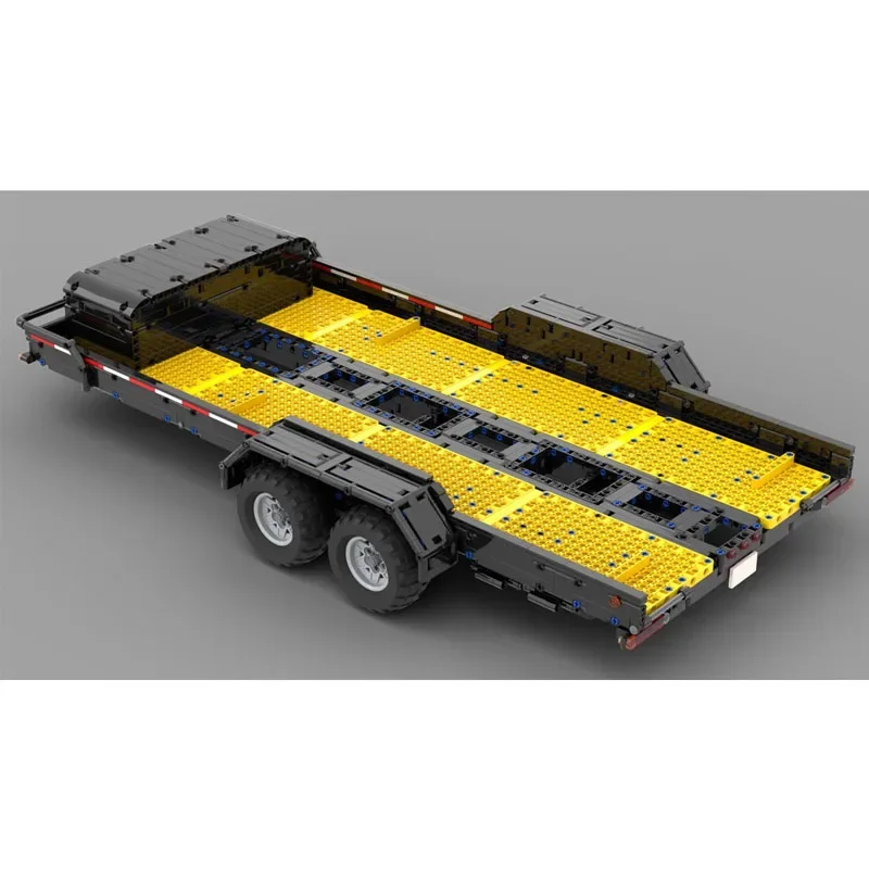 New Series Axle Trailer MOC-141761+sports Car F150+sports Car GT3 Building Blocks 1742PCS Children's Birthday Toy Christmas Gift