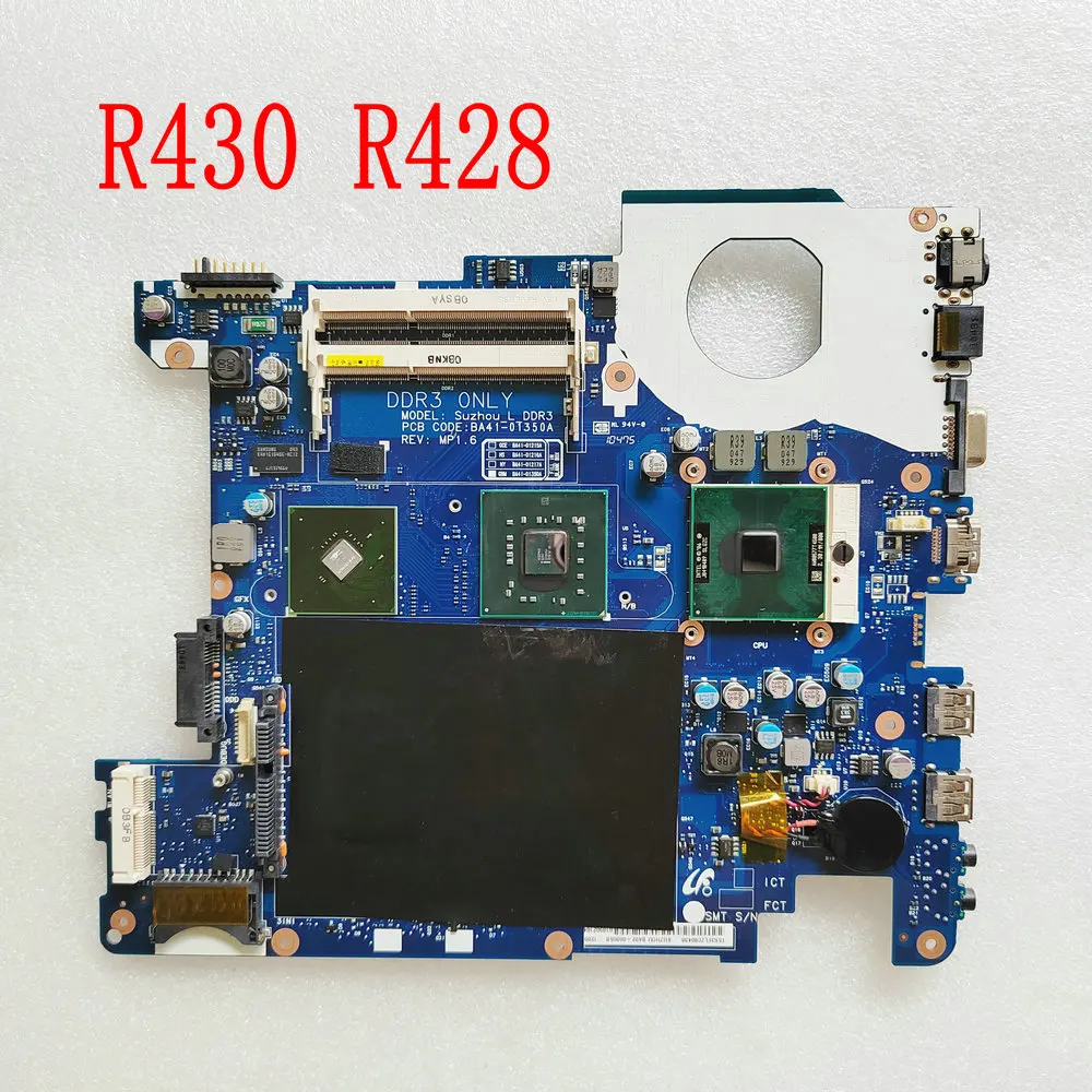 

For Samsung R428 R430 Laptop Motherboard BA41-01216A BA41-01217A BA41-01215A Mainboard BA92-06005A BA41-01350A Free CPU