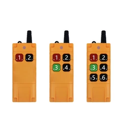 2000M High Power Waterproof & Drop-proof Industrial Wireless Remote Control 2/4/6 Button EV1527 Chip ASK AK-GK06TX-V1.0