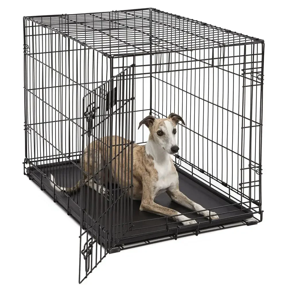 Metal Dog Crate with Divider Panel and Leak-proof Pan All Dog Sizes