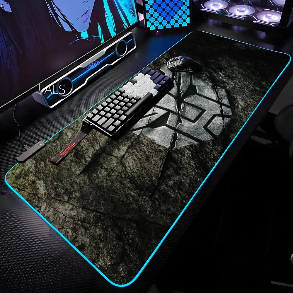 Cool T-Transformers Mouse Pad RGB Backlit Mouse Pad Laptop Mouse Pad Laptop Gamer Computer Desk Gaming Accessories