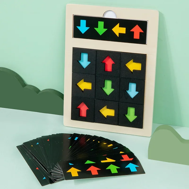 Kind Richtung Erkenntnis Sensorischen Spiel Montessori Logisches Denken Ausbildung Farbe Form Passenden Pädagogisches Spielzeug Geschenk