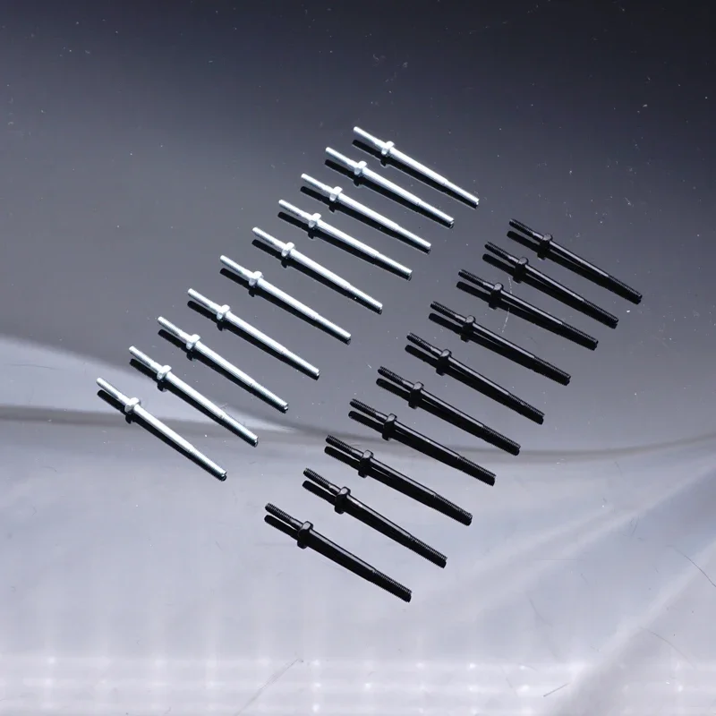 mini 4wd self-made tamiya parts black and silver threaded shafts 10 pcs price MJ MODEL