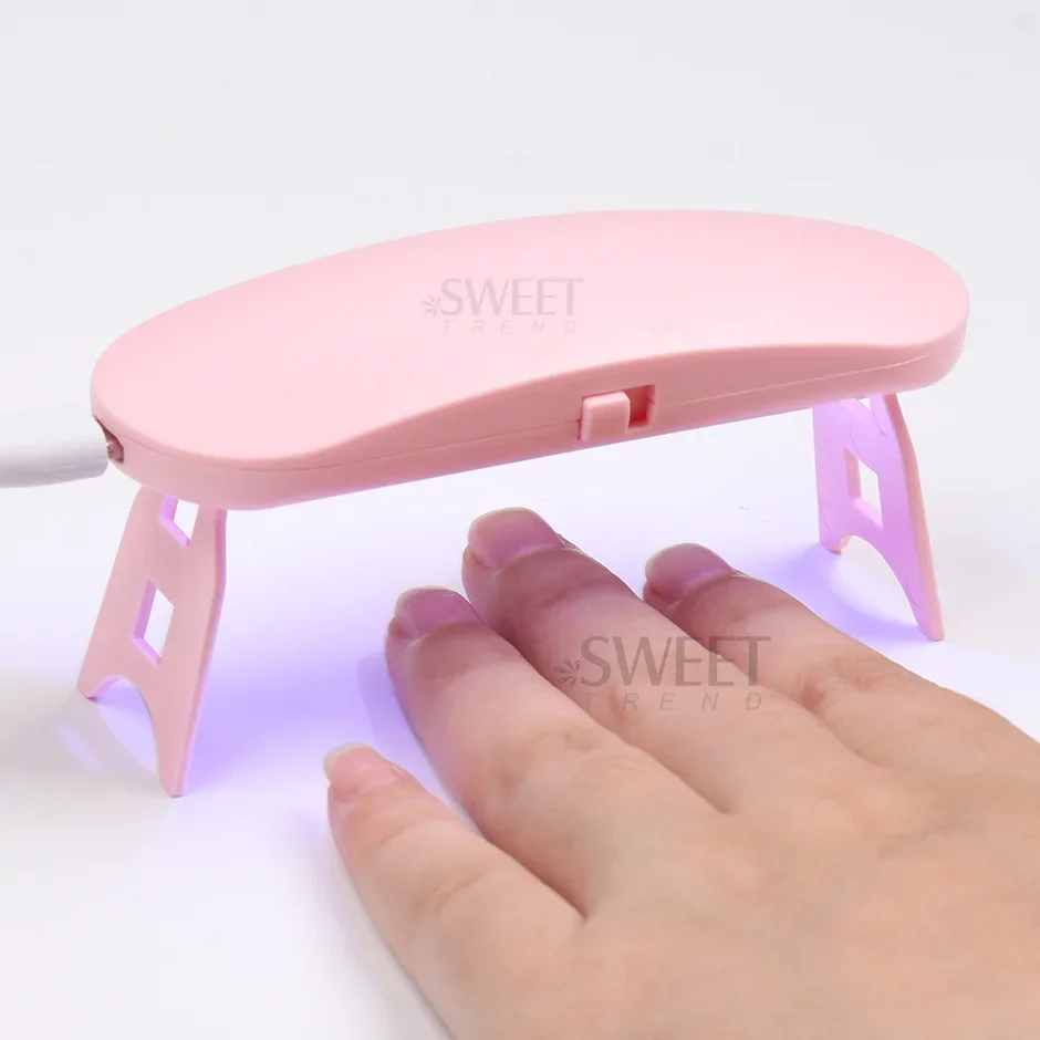 Einzigen Finger Mini Nagel Trockner UV LED Lampe Shell Form USB Nagel Lampe Maniküre Maschine Heilung Polnischen Gel Werkzeuge Nail art Ausrüstung