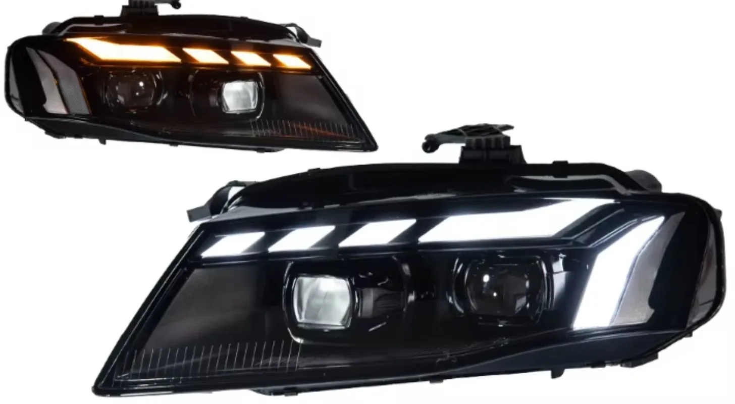 FOR A4 B8  2008-2012  RS Style LED Lens Headlight Assembly