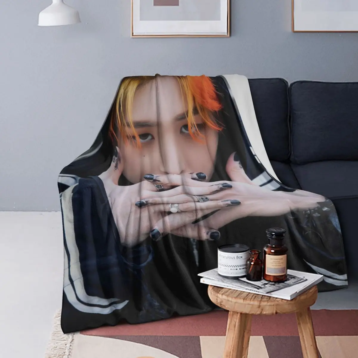 

Mingi Ateez - одеяло Spin Off From The Witness Halazia, мягкое теплое фланелевое одеяло, постельное белье для спальни, пикника, путешествия, дивана