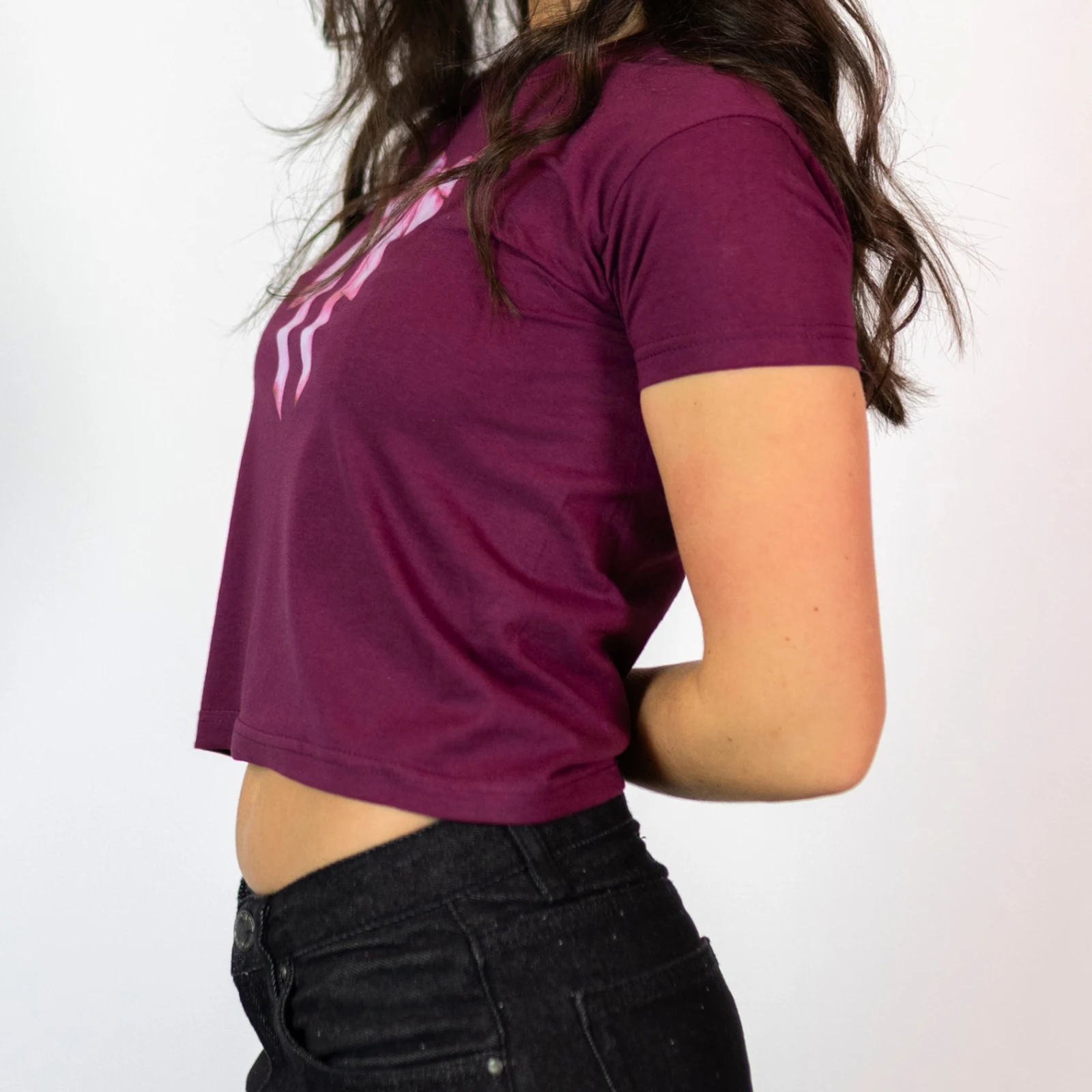 Verão feminino manga curta camisetas fino em torno do pescoço doce arco impressão colheita topos casual streetwear roupas