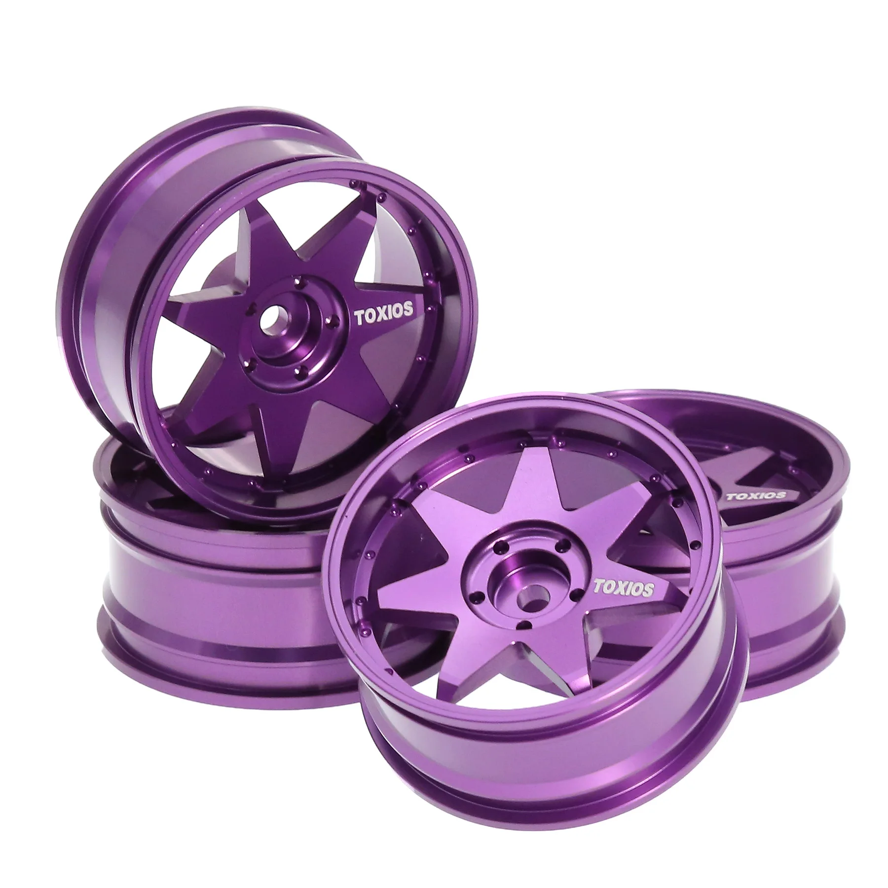 

4PCS Aluminum Wheel Rim Tire Hub Hex Hub 12mm RC Upgraded Parts for 1/10 YOKOMO Sakura D5 Tamiya TT02 Drift RC Racing Car