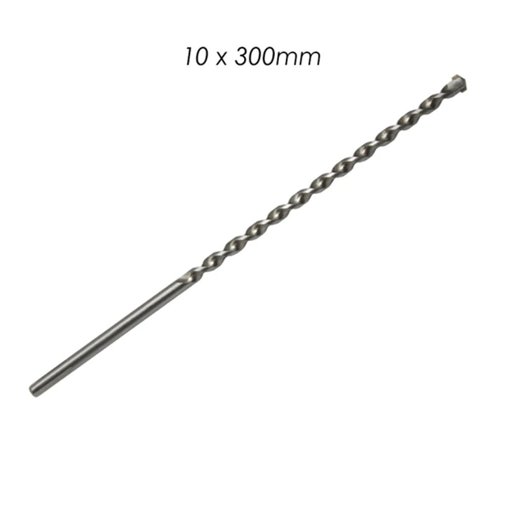 300mm Long Masonry Concrete Impact Drill Bit Triangle Shank 6 8 10 12 16mm Drilling Bits For Penetrating The Wall Power Tool