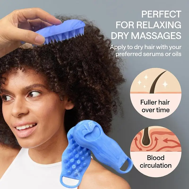 

Silicone Cleaning Comb High Temperature Resistant Deep Cleaning And Massage Comb