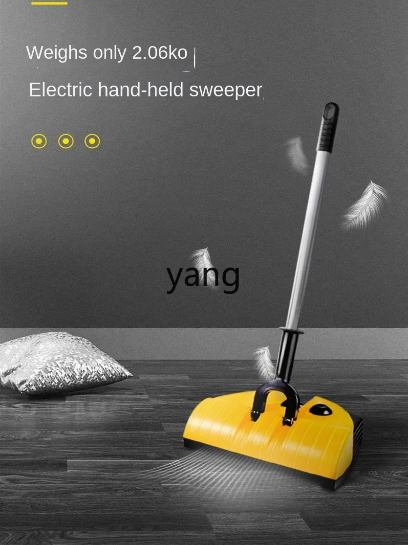 Yjq Hand-Held Sweeper Hand Push Wireless Vacuum Cleaner Household Small Rechargeable Electric Broom All-in-One Machine