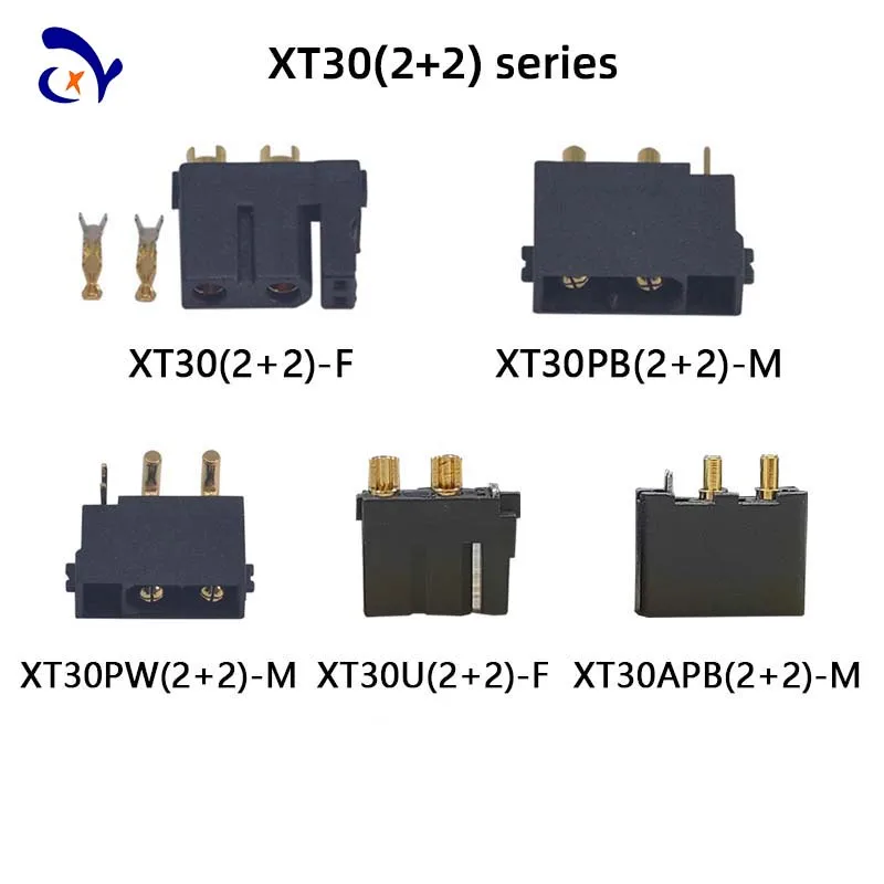 

5PCS Amass XT30(2+2)/ XT30PB(2+2)/ XT30PW(2+2) connector Plug