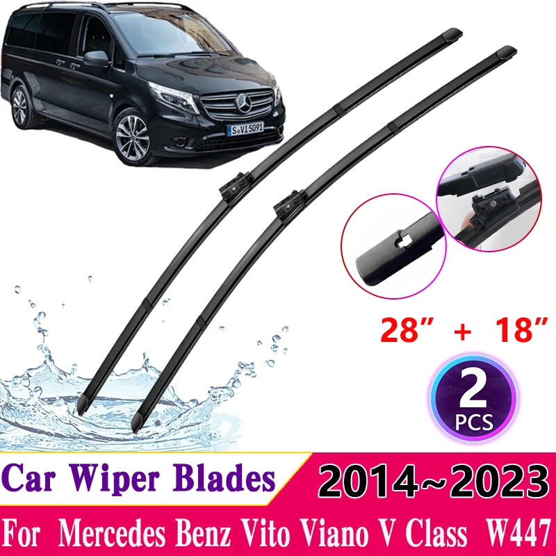 

Car Windscreen Wipers for Mercedes Benz Vito Viano V Class W447 2014~2023 Car Front Rear Windshield Wipers Blades Accessories