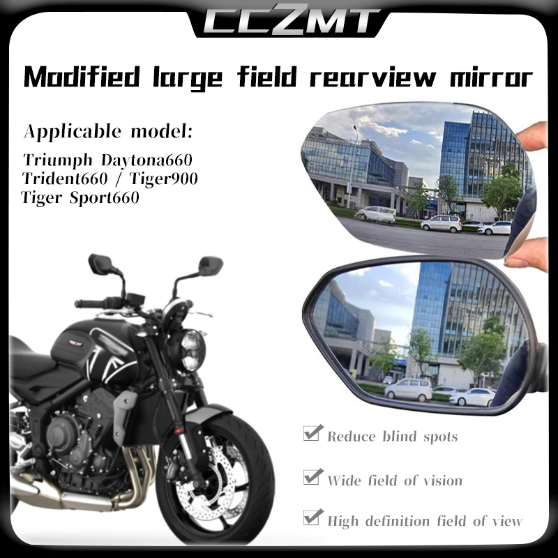 

For Triumph Daytona 660 DAYTONA660 Motorcycle Accessories Convex Mirror Increase Rearview Mirrors Side Mirror View Vision Lens