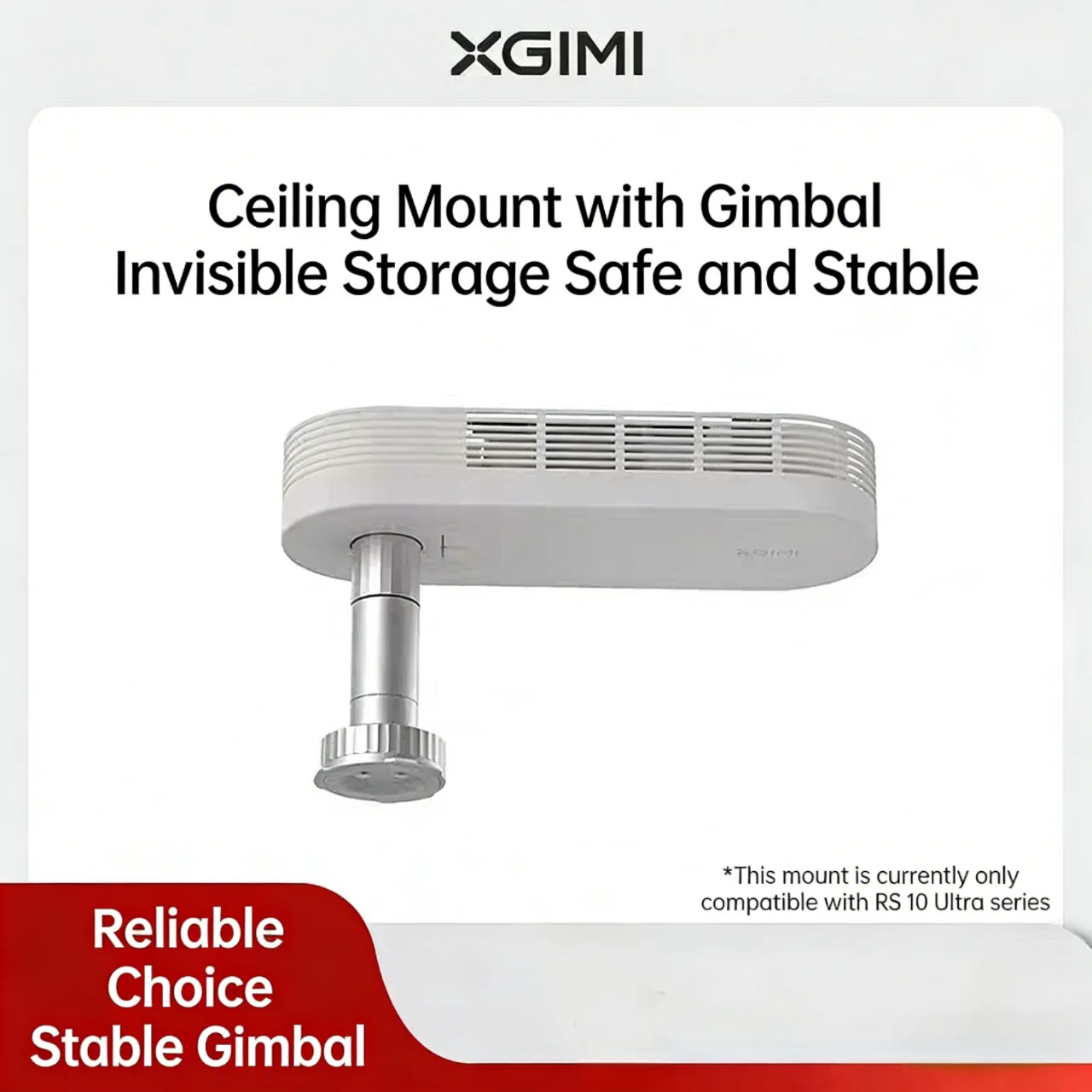

Подходит только для потолочного кронштейна серии XGIMI RS 10 Ultra, версия с функцией наклона и поворота, невидимое хранение, выдерживает нагрузку до 10 кг.