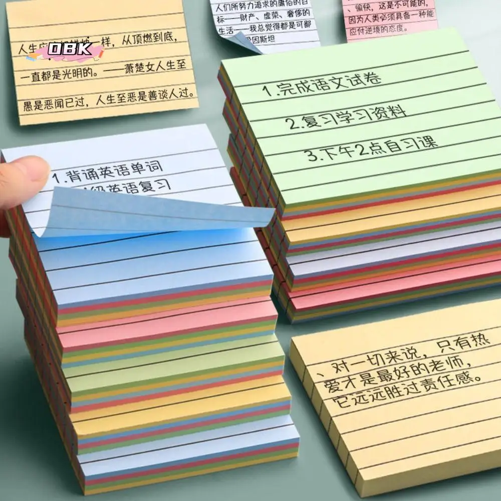 

N Times Sticky Student Taking Notes Scrapbooking Horizontal Memo Pad Posted Sticky Note Pad Bookmark Sticker Message Notepads