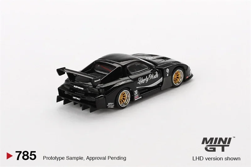 MINI GT 1:64 LBWK RX-7 LB-Super Silhouette Liberty Walk Black LHD Diecast Model Car