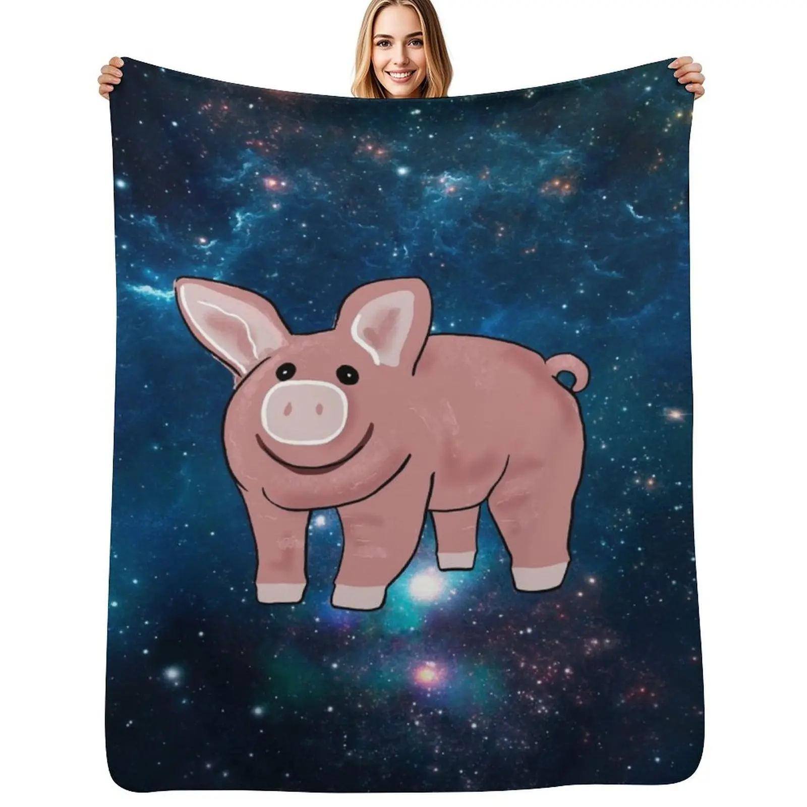 

Slumberland Pig Dream Throw Blanket Modern Design Soft Blanket for Home Decor