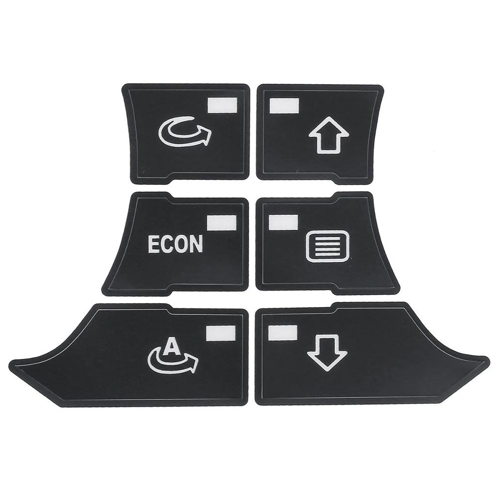 Button Repair Car Sticker Practical Black High Grade Vinyl New For A3 8P Climate Control Sticker Direct Replacement