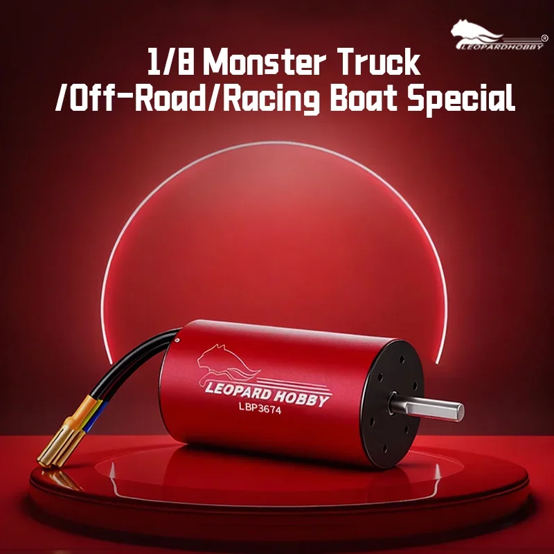 LEOPARD HOBBY LBP3674 Brushless Inrunner 1700KV 1900KV 2200KV Sensorless 4-pole Motor For 1/10 Car Model RC Parts