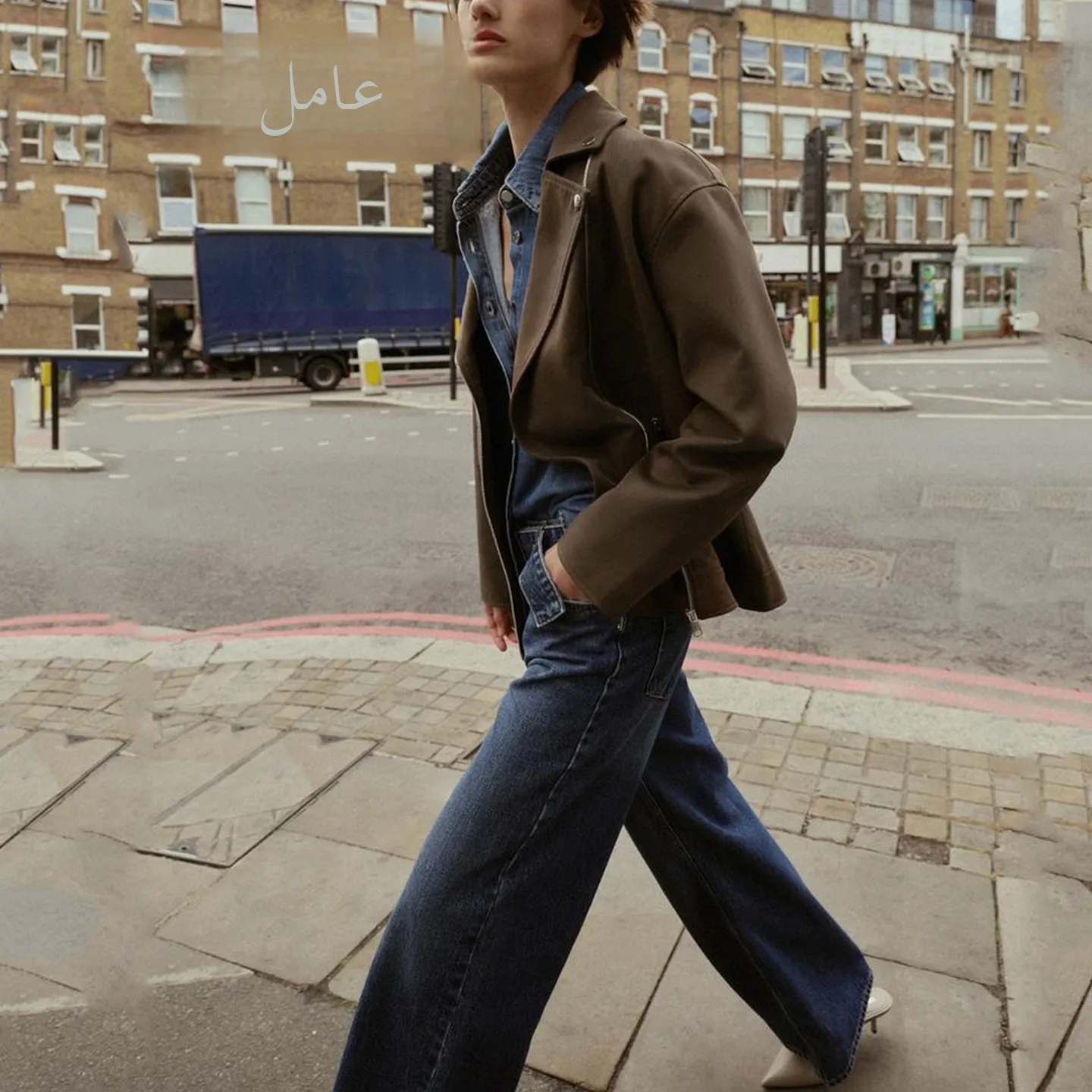 Modische Bikerjacke für Damen aus Wildlederimitat, Herbst-Neuheit mit Reißverschluss, Langarm und Anzugkragen