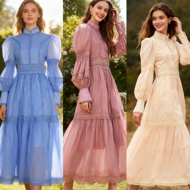 n Sweet Holiday New Sle Long Lace Trim Slim Fit Evening Dr Nine Colors High Waist Gown for Mid-aged Women