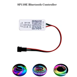 SP110E RGB Controller Bluetooth Smart APP 5V 12V 24V 1024 Pixel for WS2811 WS2812B APA102 SK6812 SPI Addressable LED Strip Light