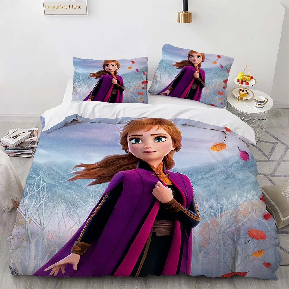 Fairy Princess Disney Cartoon Cute  Cartoon Bedding Set Fitted Bed Cloth Universal, Suitable for Kids and Adults  Home Decor