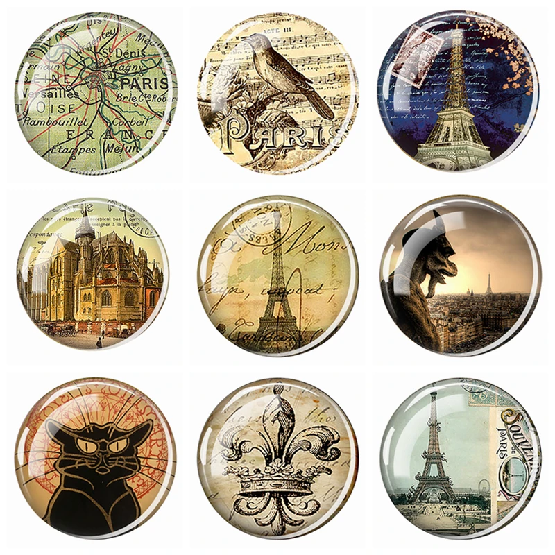 Romantic France Paris Stickers Eiffel Tower Notre Dame Gargoyle Parisian Bird Map Fridge Magnet Home Decore Travel Souvenir