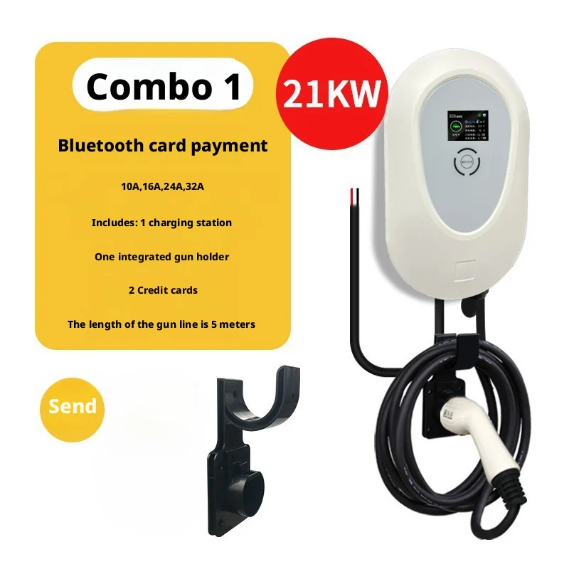 

New AC EV Fast Wall Charger Station 7kw to 22kw Compatible with M6 MG Mercedes and Tesla