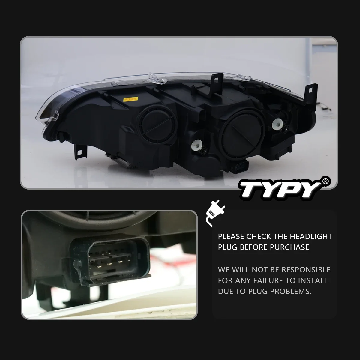 

TYPY Автомобиль для BMW X5M X6 E71, фара 2007-2013, обновление, модифицированный новый DRL, динамический указатель поворота, светодиодная фара, автоаксессуары