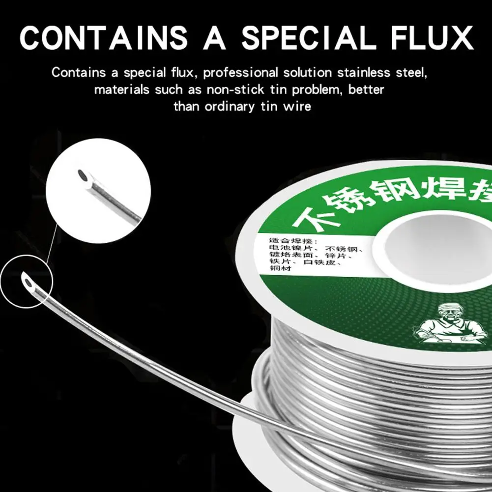 

Универсальная паяльная проволока из нержавеющей стали, легко плавятся, низкотемпературная алюминиевая медная железная металлическая сварочная проволока, паяльные стержни