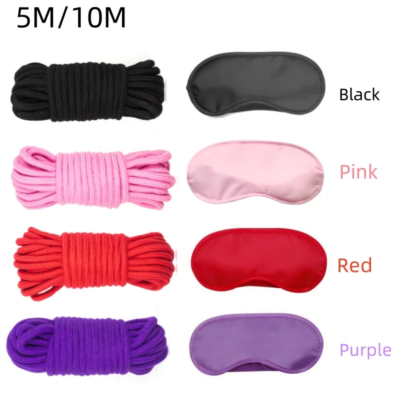 

5 м 10 м ограничения для переплета, сенсорная завязка, забавный экзотический аксессуар Shibari, наручники, веревка для связывания, мужчины, женщины, фетиш, раб, ролевая игра