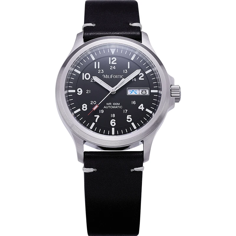 Milifortic Military Field Watch 39mm M097 NH36 Automatic Mechanical Movement Calendar Sapphire Homage Waterproof Watches For Men