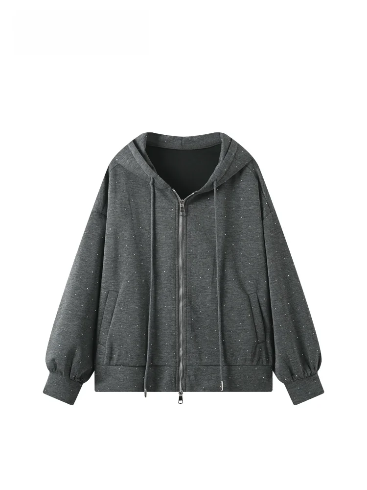 

Худи Cara CLUB больших размеров с длинным рукавом, женская, весенняя, модная, свободная, в университетском стиле, повседневная ветровка из полиэстера