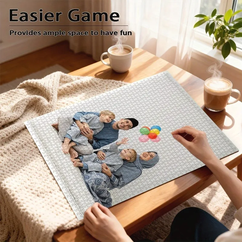 35/300/500/1000pcs Personalized Custom Photo Puzzle Couple Photos Customize Jigsaw Puzzle For CouplesCouples Family Christmas