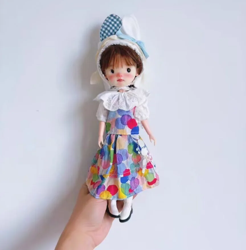 3 stks dopamine stijl 2025 Blythe/Landoudou Top + rok + hoed accessoires serie 2 (Fit voor Lulu,ymy24,Ob22,24,26,zone, Jenny)