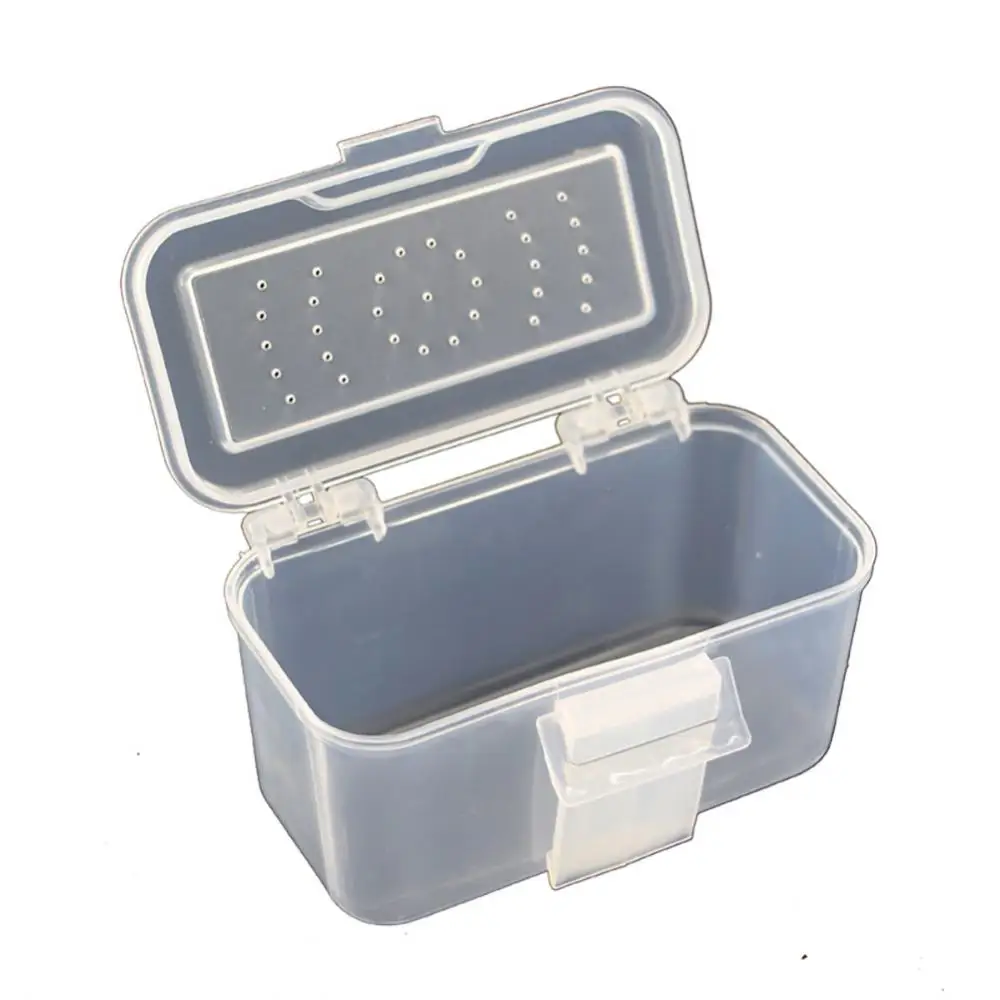 Earthworm Bait Box Sealed And Waterproof Portable White 11*5.5*6cm Fishing Gear Accessory Box Bait Box Multi-function Plastic