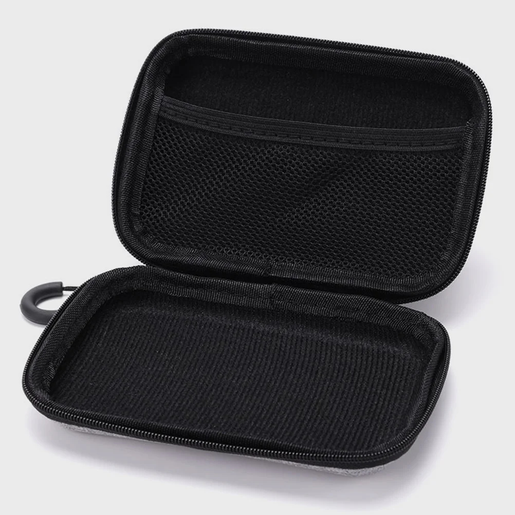 

2pcs Microphone Storage Bag Grey Organizer EVA Digital Product Cable Portable Travel Companion Ev Charging Accessories