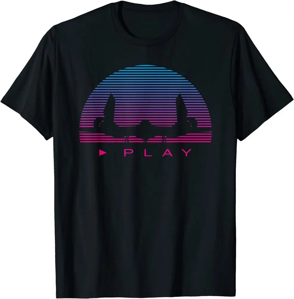 NEW LIMITED Synthwave Airplane Retro 80s Synthesizer Retrowave Tee T-Shirt S-3XL