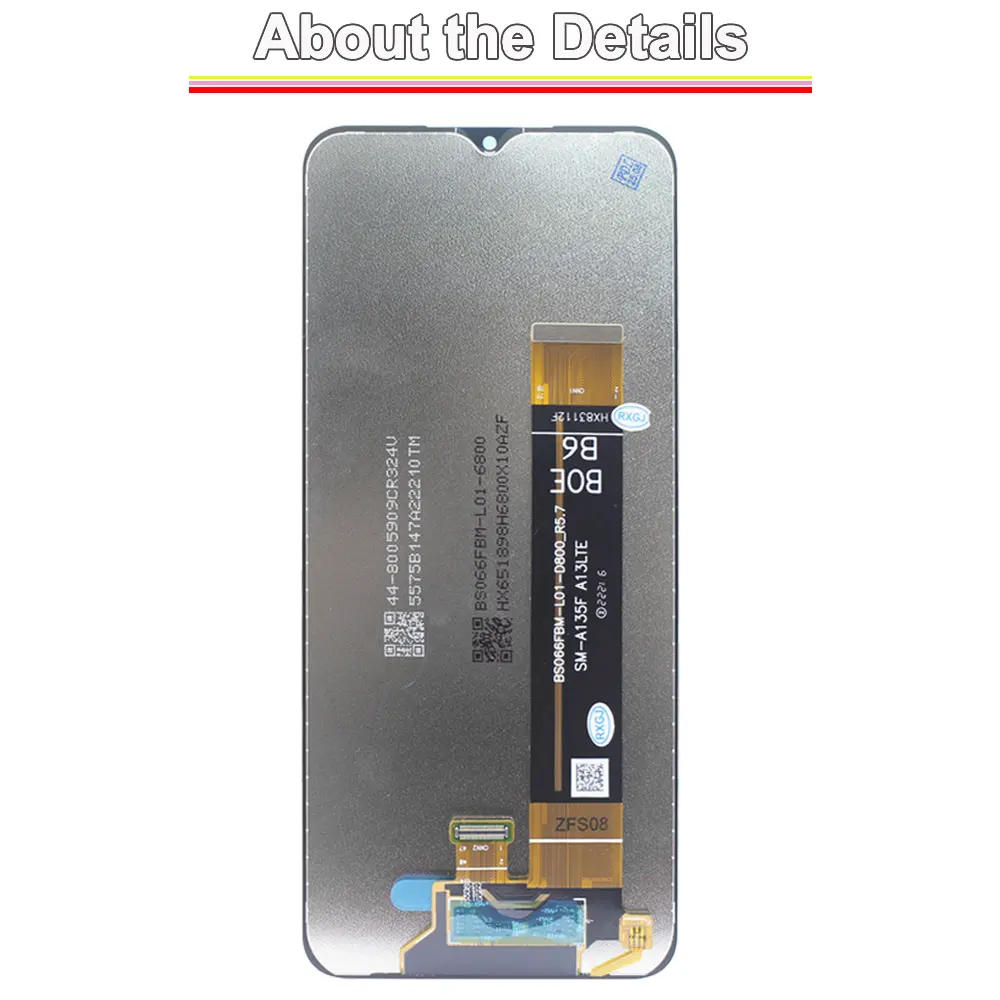 A13 A135F A135M LCD do Samsung Galaxy A13 4G Wyświetlacz Ekran Dotykowy Digitizer Panel Zmontowany do Samsung Galaxy A13 A135U A135N — zdjęcie produktu 3