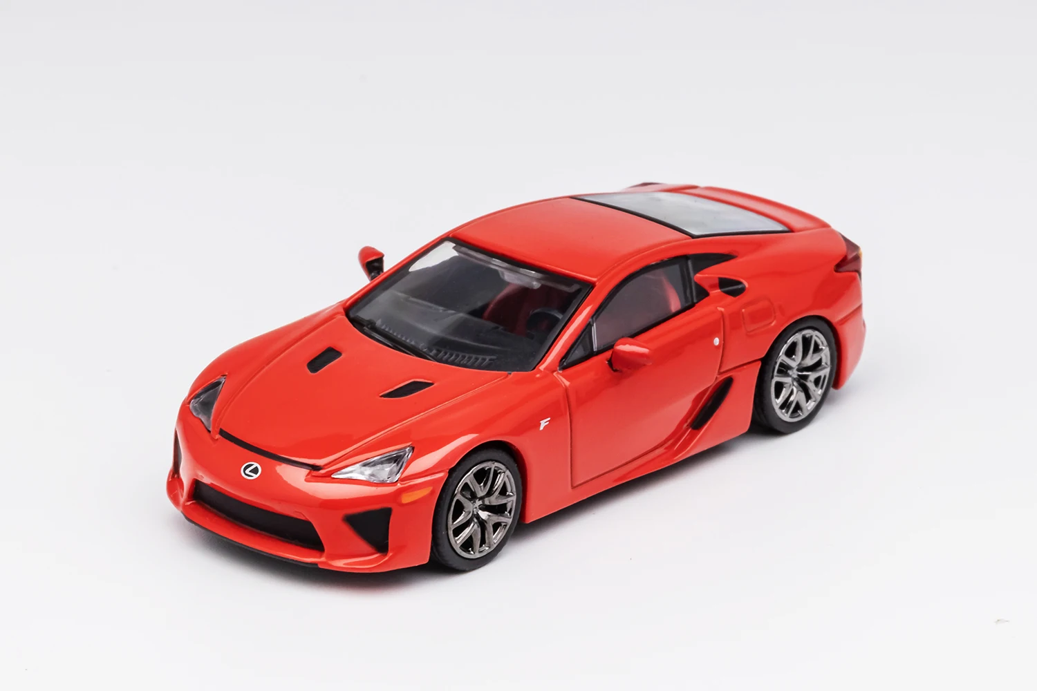 Modello di auto in lega pressofusa 1:64 LFA con base e vetrina in acrilico - Giocattolo regalo da collezione con replica di supercar in metallo