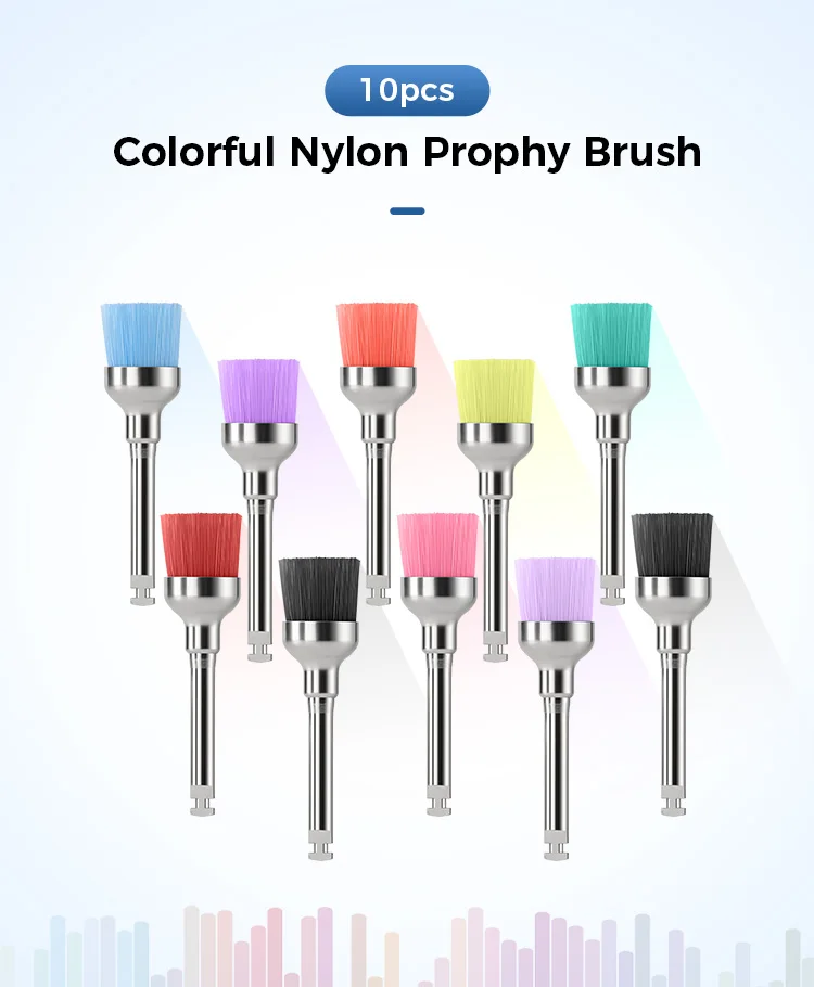 10PCS AZDENT Dental Polieren Pinsel Aluminium Oxid Siliziumkarbid Polieren Prophy Pinsel Werkzeug für Contra Winkel Handstück – Detail 18