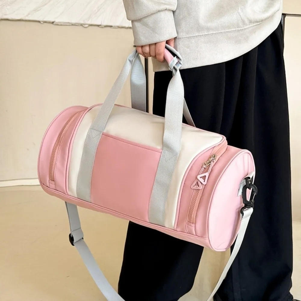 

Simple Large Capacity Travel Bag Lightweight Gym Sports Fitness Bag Oxford Cloth Waterproof Duffle Bag Streetwear