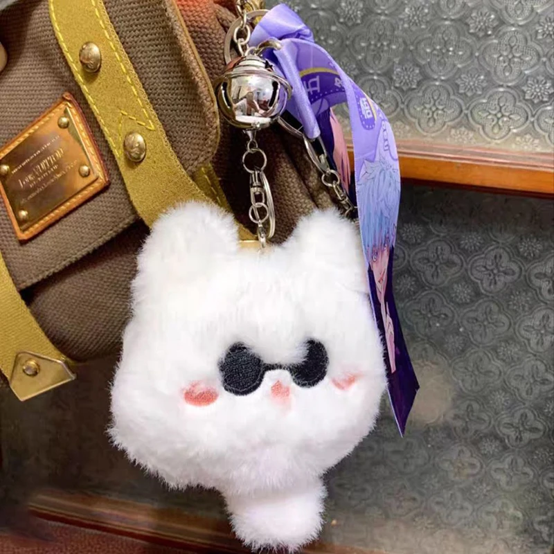Anime Jujutsu Kaisen Gojo Satoru chat en peluche jouet mignon broderie en peluche animaux en peluche poupées pendentif dessin animé jouets pour enfants cadeau
