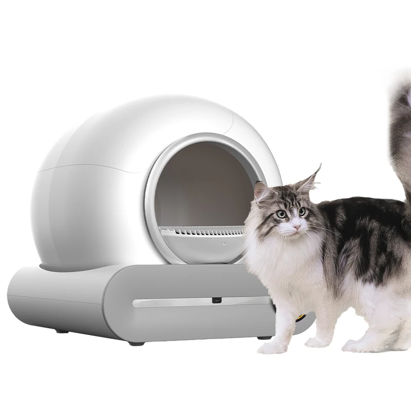 2023 Hot Automatic Cat Toilet Furniture Auto Smart Intelligent Self Cleaning Cat Box for Pets