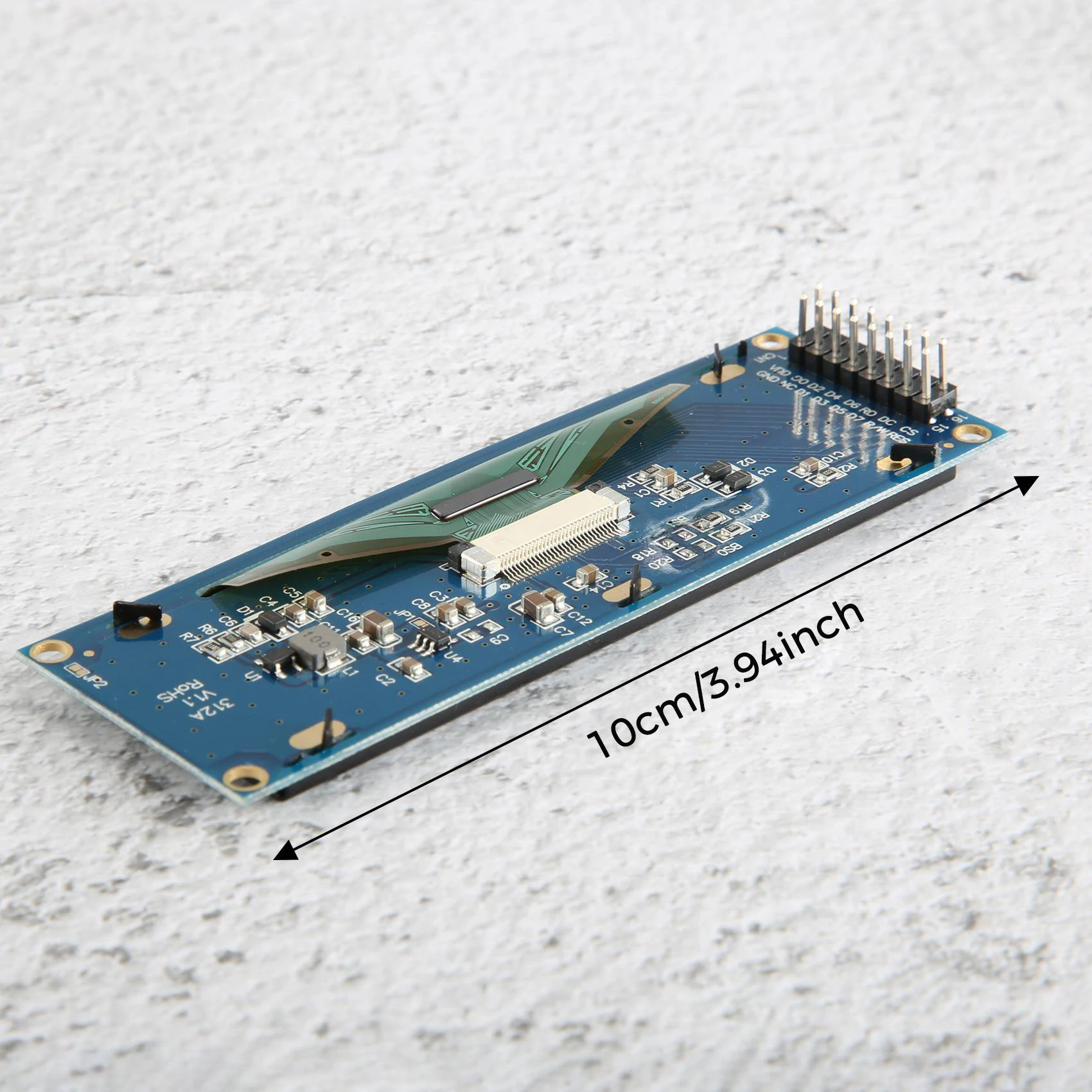 Layar AED7-OLED 3.12 Inci 256X64 25664 Titik Tampilan Modul LCD Grafis Layar LCM Pengendali SSD1322 Mendukung SPI