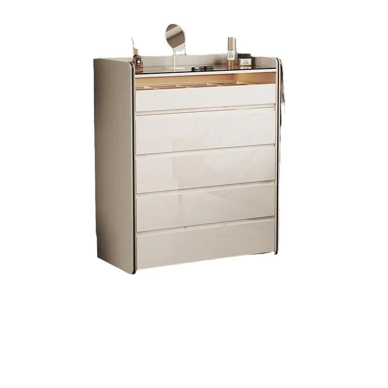 

Light luxury chest of drawers Bedroom Simple modern dresser Integrated bedside jewelry storage display cabinet Island platform